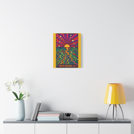 Psychedelic Horizon Canvas Print