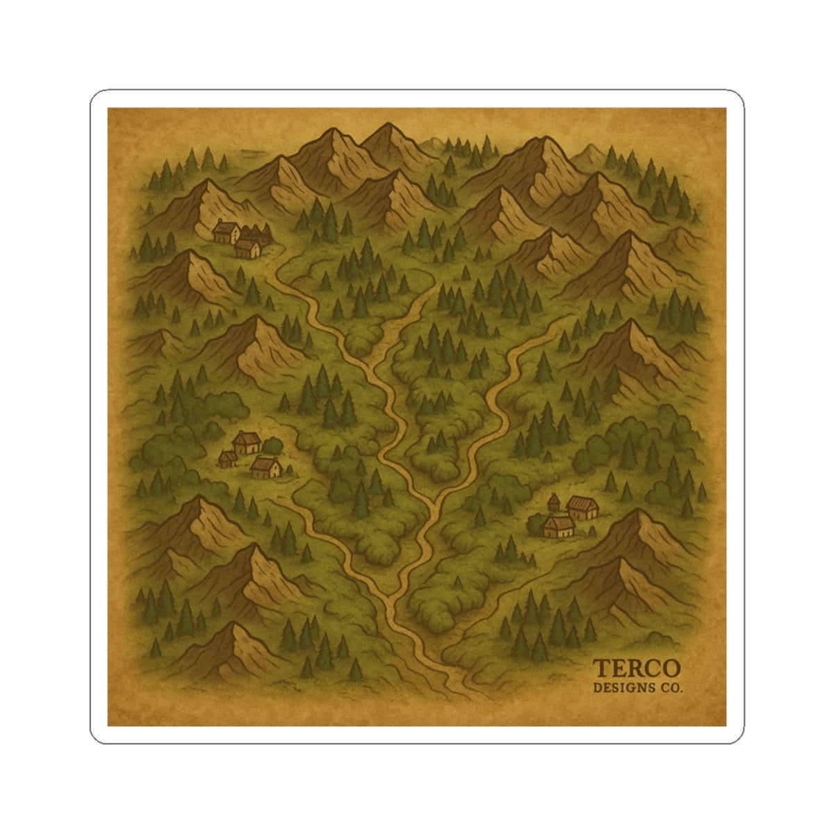 Wanderer’s Map Sticker