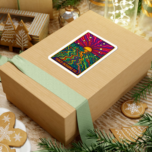 Psychedelic Horizon Sticker