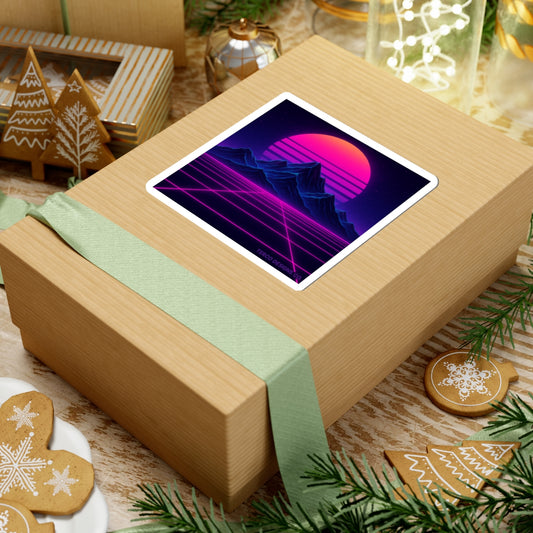 Neon Horizon Sticker