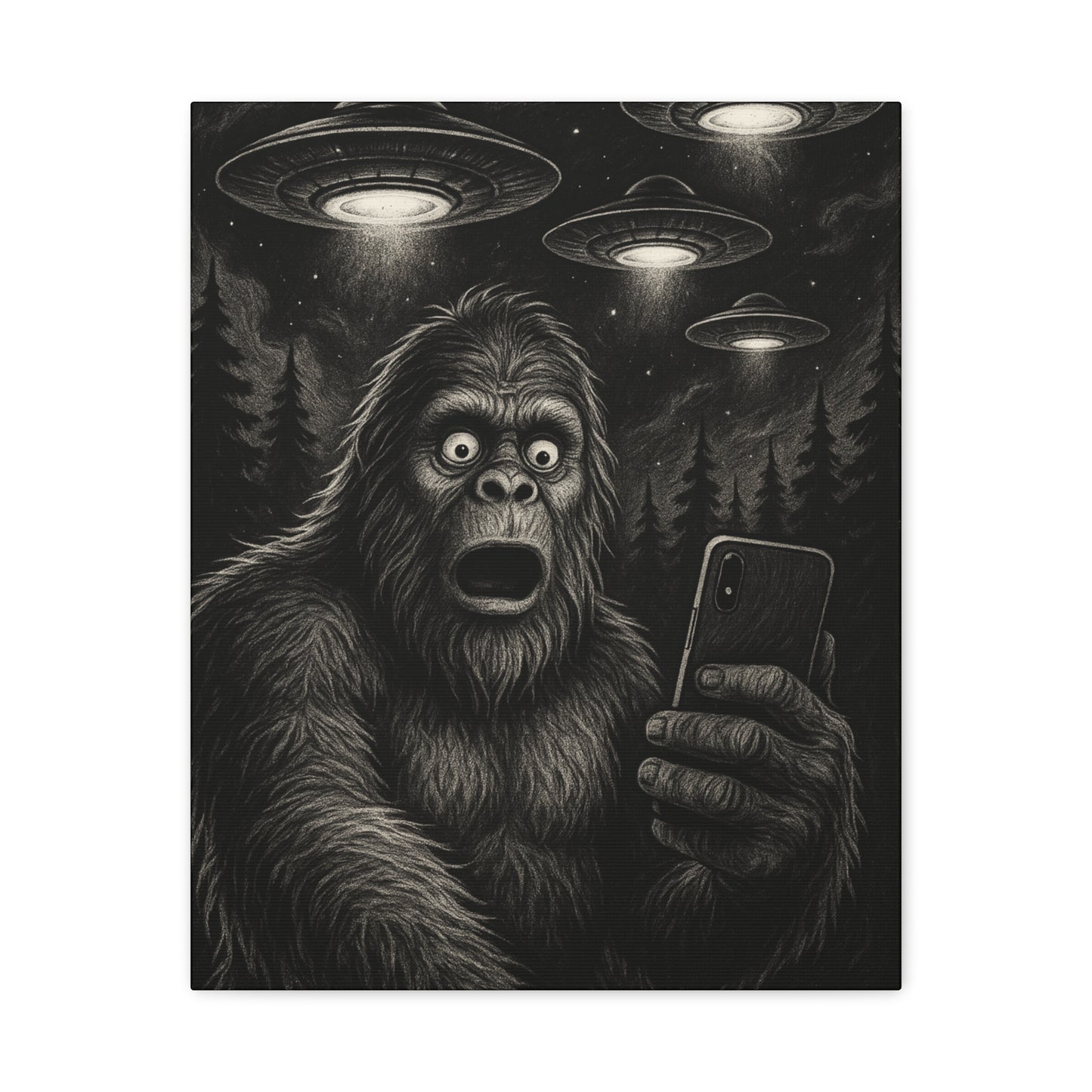 Sasquatch Sighting Canvas Print