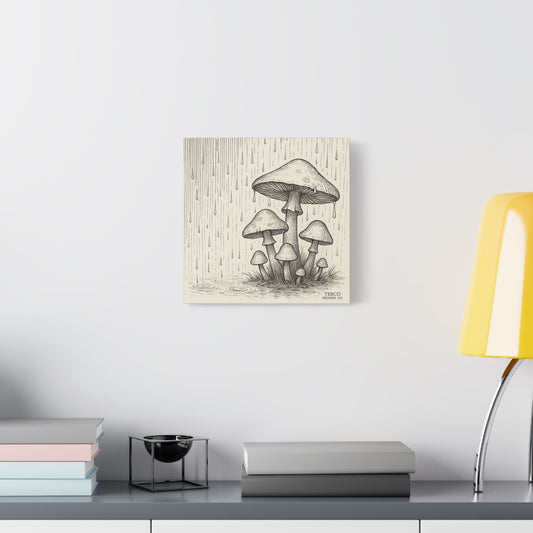 Rainshrooms Canvas Print
