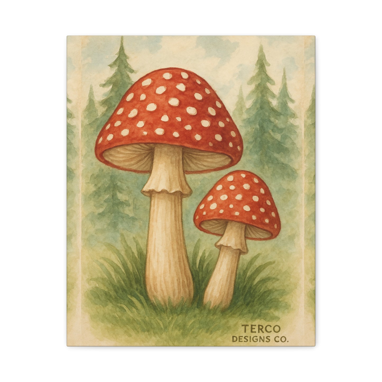 Forest Caps Canvas Print