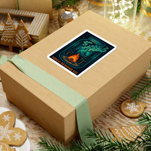 Campfire in a Jar Sticker