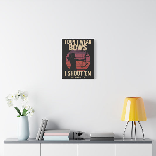 Bow & Bold Canvas Print