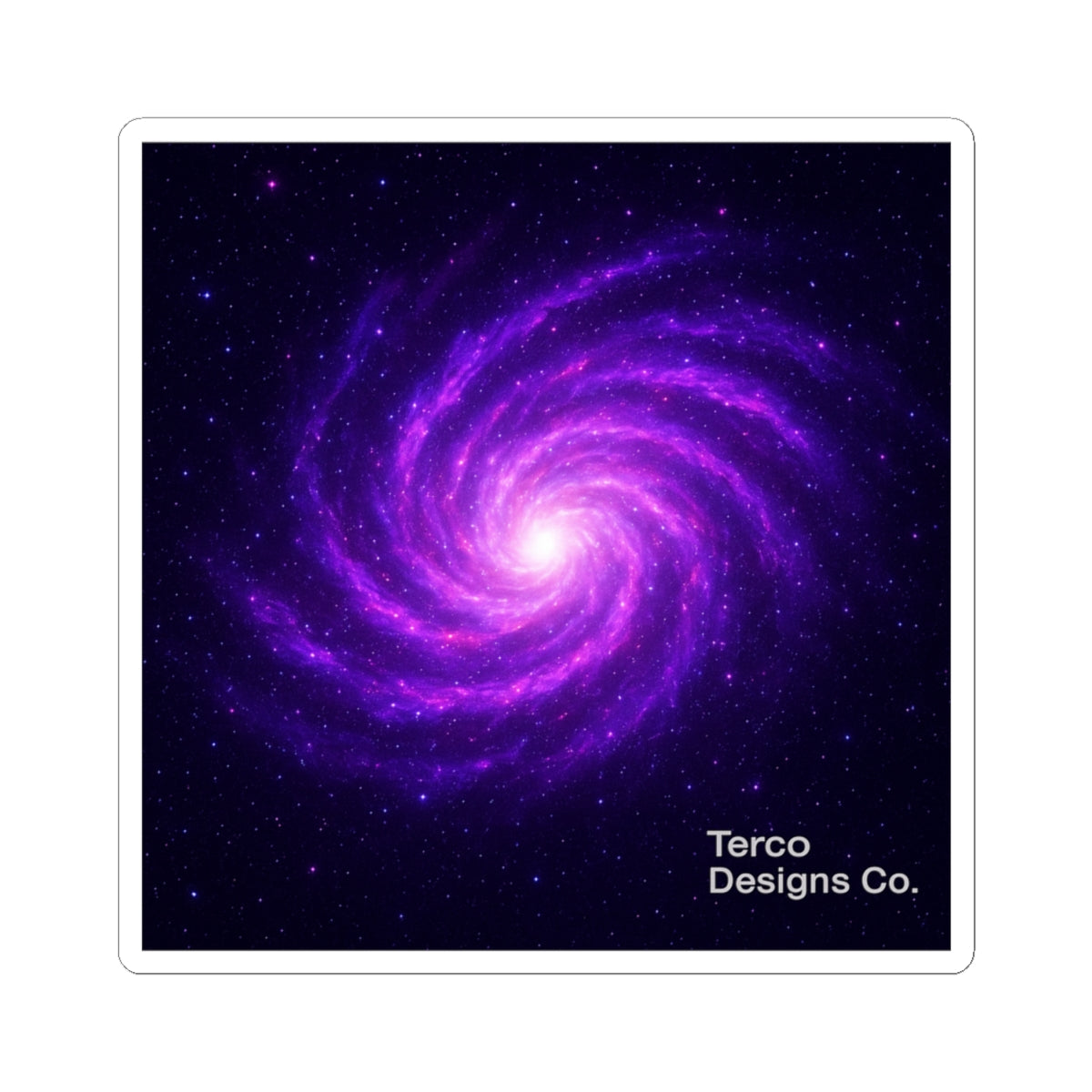 Cosmic Spiral Glow Sticker