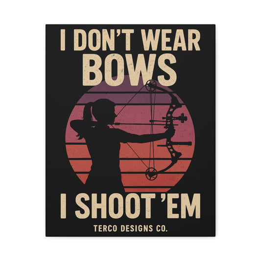 Bow & Bold Canvas Print