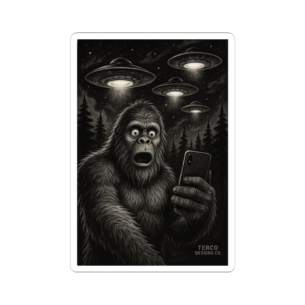 Sasquatch Sighting Sticker