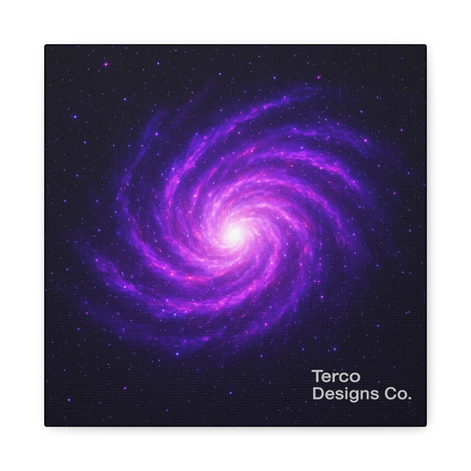 Cosmic Spiral Glow Canvas Print