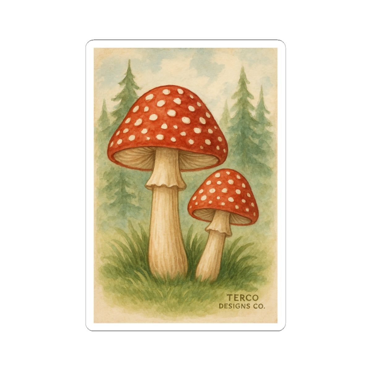 Forest Caps Sticker