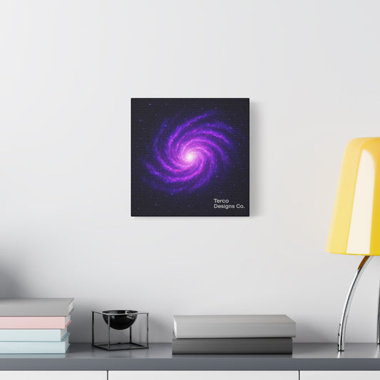 Cosmic Spiral Glow Canvas Print