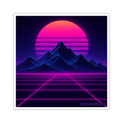 Neon Horizon Sticker