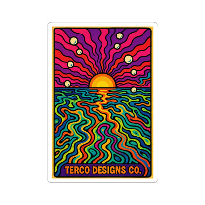 Psychedelic Horizon Sticker