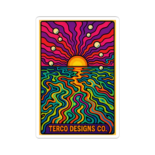 Psychedelic Horizon Sticker