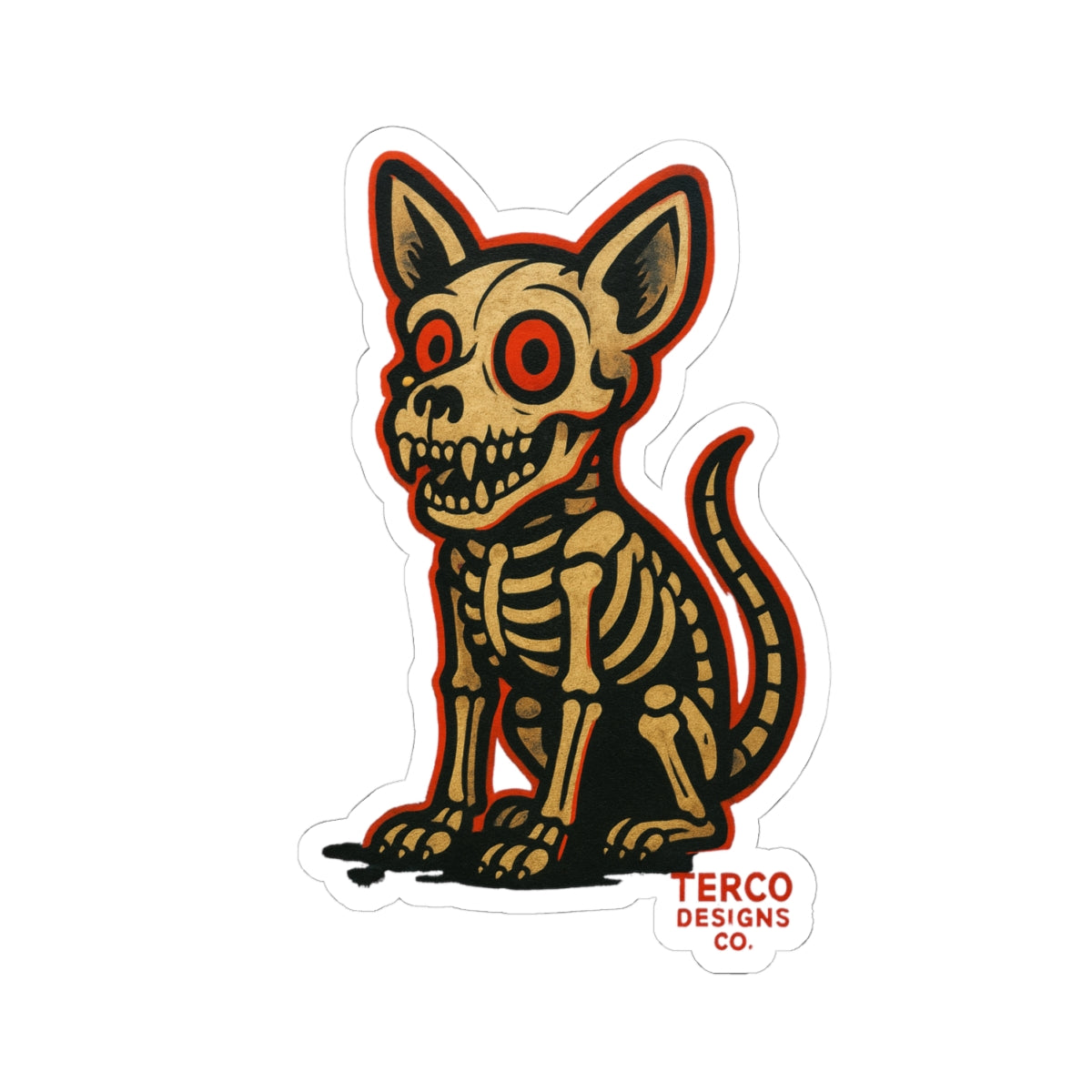 Bone Dog Sticker