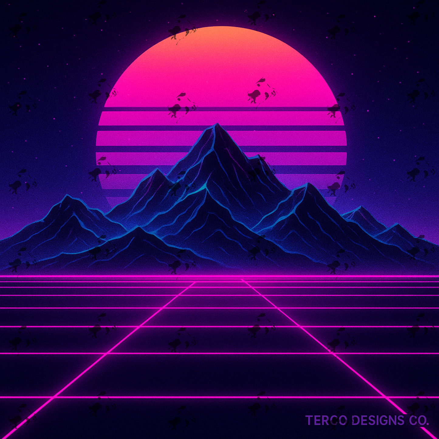 Neon Horizon Hoodie