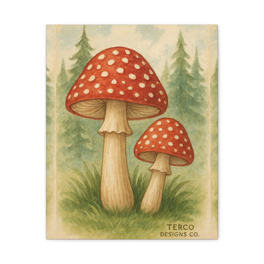 Forest Caps Canvas Print