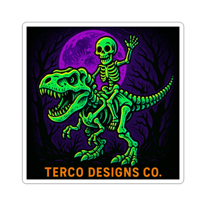 Moonlit Rex Rider Sticker