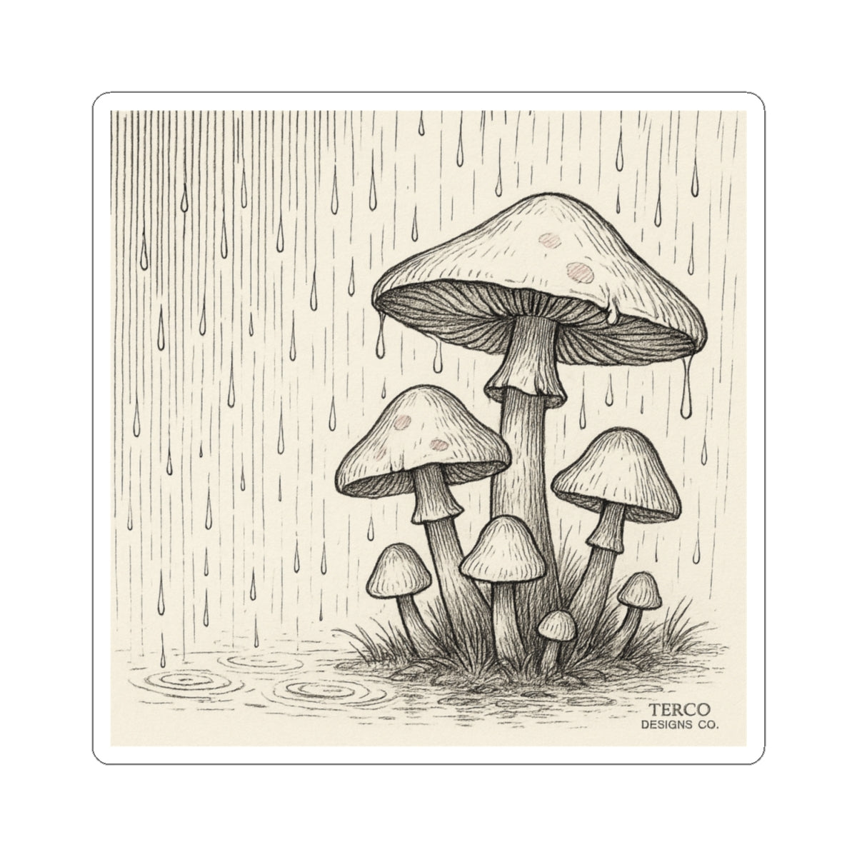 Rainshrooms Sticker
