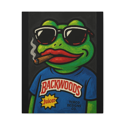 Chill Toad Canvas Print