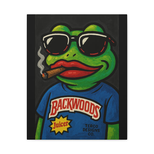 Chill Toad Canvas Print